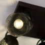 3299 Спот Rotem E14 4X MAX 40W, основа от дърво с цвят орех, метален абажур - матирано черен, L30cm Rabalux