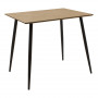 Комплект трапезна маса Gaston-Cuba от 5 pp-mdf цвят черно-сонома 70x70x75см