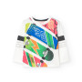 Boboli WHITE Knit T-Shirt Бебе момче