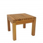 Плажна маса от тиково дърво Poly в естествен нюанс 35x35x30 см