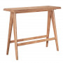 Трапезен комплект Winslow Ι set 5 части каучуково дърво светъл орех 120x45x100cm