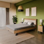 Откровено двойно легло дъб-бял pu 150x200см
