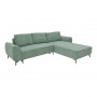 Триместен диван с място за съхранение Settee  плат в цвят мента 286x204x93см