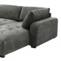 Диван ляв ъглов Gianco плат в сив нюанс 298x208x85см