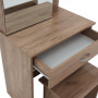 Тоалетка с огледало Zelia в цвят дъб 60x40.5x151см