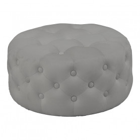 Пуф табуретка Ferdia velvet grey D59x28.5см
