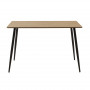 Комплект трапезна маса Ezra-Cuba от 5 pp-mdf в цвят черно-сонома 120x70x76см