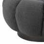Nester табуретка букле плат в сив цвят D60x31см