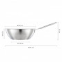 Уок тиган Fiskars All Steel с незалепващо керамично покритие, 28 cm