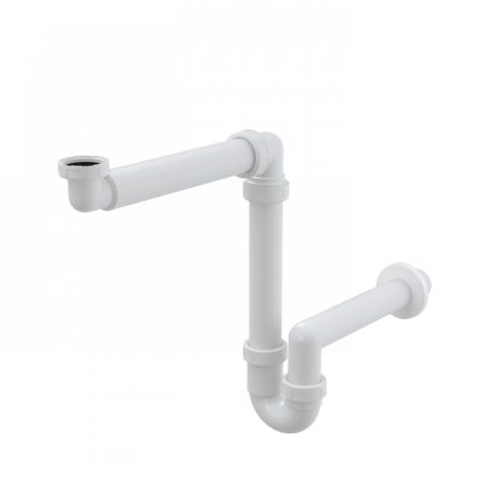 Сифон,спестяващ място,без витло - 1 1/4“Ф40 - A434 Alca