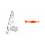 3x12 TRIBILO Трираменна алуминиева стълба със стълбищна функция - 129789 KRAUSE