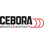 Ф80мм. Въртящо Колело с отвор и спирачка Термопластична гума - DO/2/7-80 Cebora