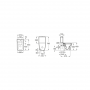 A342536000 INSPIRA SQUARE - Rimless тоалетна чиния за моноблок, долепена до стената, с двойно оттичане
