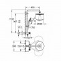 ПРОМО Euphoria SmartControl System 260 Mono душ система с термостат, with thermostat for wall mounting