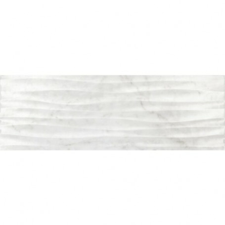 BIANCO WHITE ONDA Фаянс 25.5*75.5 см., бял 4734