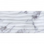 STATUARIO Фаянс R вълни 30*60 см, Бял 4940