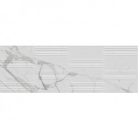FABULA Фаянс Struttura 3D Gentle 33*10 см, Statuario MN3K