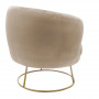Фотьойл Rony velvet beige 78x75x82см