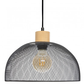 Ceiling light Sam Ε27 black D30x22,5cm