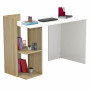 МЕЛАМИНОВО БЮРО С РАФТОВЕ SYNDYA SONAMA WHITE 112x55x85Y см.