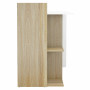 МЕЛАМИНОВО БЮРО С РАФТОВЕ SYNDYA SONAMA WHITE 112x55x85Y см.