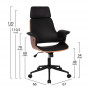 ДИРЕКТОРСКИ СТОЛ SUPERIOR PRO ОРЕХ-ЧЕРЕН 67x66x120 см