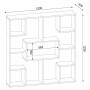 ЕТАЖЕРКА ЗА КНИЖИ YOLANTHE WHITE MELAMIN 120x22x123.6H см.