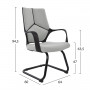 СЪТРУДНИЧЕСКИ СТОЛ CENTRIC СИВА И ЧЕРНА РАМКА 64x60x94,5см.