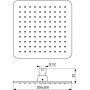 IDEALRAIN CUBE M1 душ глава 200 mm