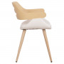 SUPERIOR PRO SONAMA COLABORATION КРЕСЛО С БЯЛ PU 50X53X76H cm.