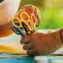 Детски комплект декоративни ножици Fiskars Kidzors™, 6 броя