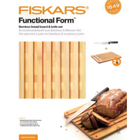 Бамбукова дъска и нож за хляб Functional Form