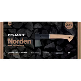 Подаръчен комплект: Брадва за къмпинг Norden N7 и точило Xsharp™