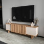 ТВ шкаф Aramos в цвят орех-крем 180x33x50см