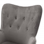Manager office chair Kido  in grey velvet color