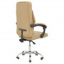 Мениджърски офис стол Glorin бежов pu 60x68x128см