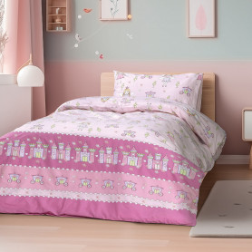 Единичен комплект Dreamy Art 6232 170x260 Розов